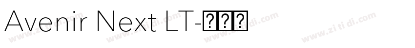 Avenir Next LT字体转换